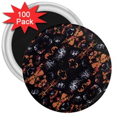 Fractal Vintage Grunge Print Design 3  Magnets (100 Pack) by dflcprintsclothing