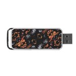 Fractal Vintage Grunge Print Design Portable USB Flash (Two Sides) Front