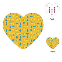 Lemons Ongoing Pattern Texture Playing Cards (heart)