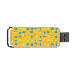 Lemons Ongoing Pattern Texture Portable Usb Flash (one Side)