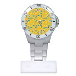 Lemons Ongoing Pattern Texture Plastic Nurses Watch Front