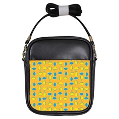 Lemons Ongoing Pattern Texture Girls Sling Bag by Mariart