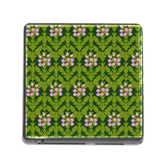 Pattern Nature Texture Heather Memory Card Reader (square 5 Slot) by Alisyart