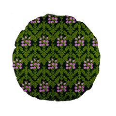 Pattern Nature Texture Heather Standard 15  Premium Flano Round Cushions