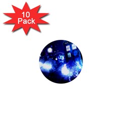 Tardis Background Space 1  Mini Magnet (10 Pack) 