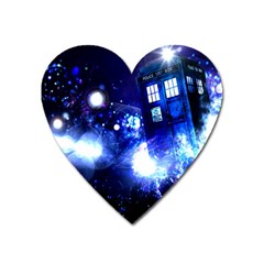 Tardis Background Space Heart Magnet