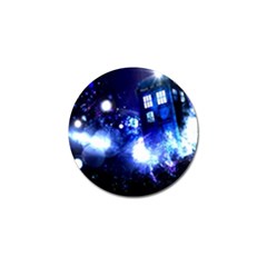 Tardis Background Space Golf Ball Marker (4 Pack) by Sudhe