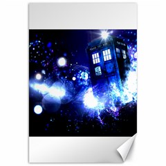 Tardis Background Space Canvas 20  X 30  by Sudhe