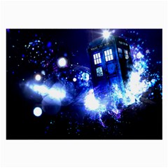 Tardis Background Space Large Glasses Cloth