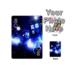 Tardis Background Space Playing Cards 54 (mini) by Sudhe