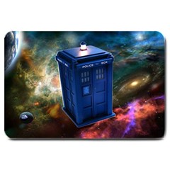 The Police Box Tardis Time Travel Device Used Doctor Who Large Doormat 