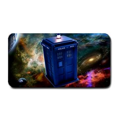 The Police Box Tardis Time Travel Device Used Doctor Who Medium Bar Mats