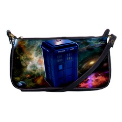 The Police Box Tardis Time Travel Device Used Doctor Who Shoulder Clutch Bag by Sudhe