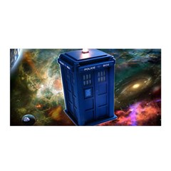 The Police Box Tardis Time Travel Device Used Doctor Who Satin Wrap