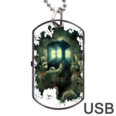 Time Machine Doctor Who Dog Tag Usb Flash (two Sides) by Sudhe