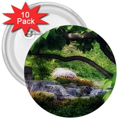 Chicago Garden Of The Phoenix 3  Buttons (10 Pack) 