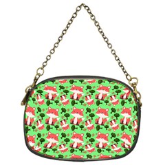 Fox And Trees Pattern Green Chain Purse (one Side) by snowwhitegirl