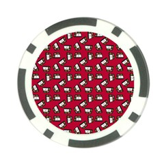 Bento Lunch Red Poker Chip Card Guard (10 Pack) by snowwhitegirl