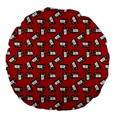 Bento Lunch Red Large 18  Premium Round Cushions