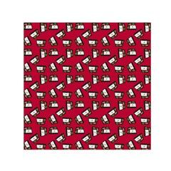 Bento Lunch Red Small Satin Scarf (square) by snowwhitegirl