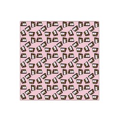 Bento Lunch Pink Satin Bandana Scarf