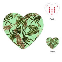 Fern Green Playing Cards (Heart)