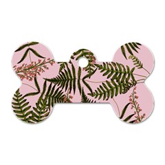 Fern Pink Dog Tag Bone (two Sides)