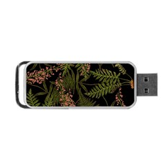 Fern Black Portable Usb Flash (two Sides) by snowwhitegirl