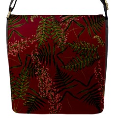 Fern Red Flap Closure Messenger Bag (s) by snowwhitegirl