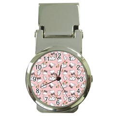 Vintage Lamb Pattern Pink Money Clip Watches