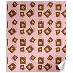 Shopping Bag Pattern Pink Canvas 20  X 24  by snowwhitegirl