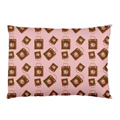 Shopping Bag Pattern Pink Pillow Case (two Sides) by snowwhitegirl