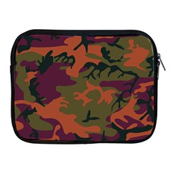 Camouflage Orange Apple Ipad 2/3/4 Zipper Cases by snowwhitegirl