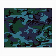 Camouflage Blue Small Glasses Cloth