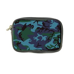 Camouflage Blue Coin Purse by snowwhitegirl