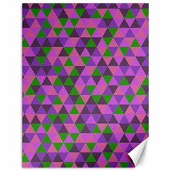 Retro Pink Purple Geometric Pattern Canvas 12  X 16  by snowwhitegirl