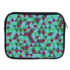 Retro Teal Green Geometric Pattern Apple Ipad 2/3/4 Zipper Cases by snowwhitegirl