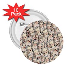 Vintage Singing Heads 2 25  Buttons (10 Pack)  by snowwhitegirl