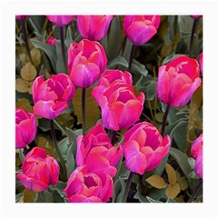 Pink Tulips Medium Glasses Cloth (2-side) by snowwhitegirl