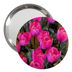 Pink Tulips 3  Handbag Mirrors by snowwhitegirl