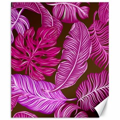 Tropical Pink Leaves Canvas 20  X 24  by snowwhitegirl