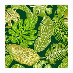 Tropical Green Leaves Medium Glasses Cloth by snowwhitegirl