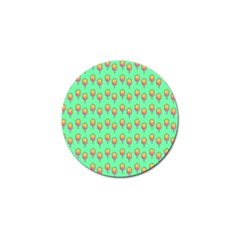 Cotton Candy Pattern Green Golf Ball Marker (10 Pack)