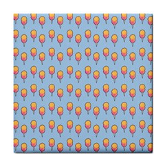 Cotton Candy Pattern Blue Tile Coasters by snowwhitegirl