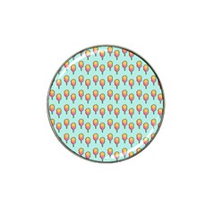 Cotton Candy Pattern Aqua 3d Hat Clip Ball Marker (4 Pack) by snowwhitegirl