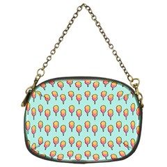 Cotton Candy Pattern Aqua 3d Chain Purse (one Side) by snowwhitegirl