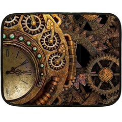 Steampunk Clock Fleece Blanket (mini)