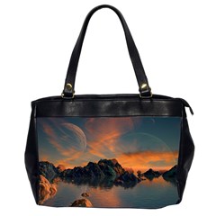 Horizon Sunset Evening Sunrise Oversize Office Handbag (2 Sides) by Pakrebo