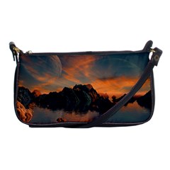 Horizon Sunset Evening Sunrise Shoulder Clutch Bag by Pakrebo