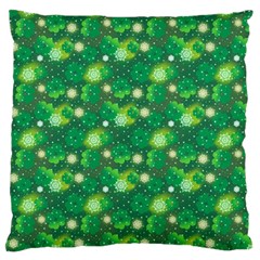 4 Leaf Clover Star Glitter Seamless Large Cushion Case (two Sides) by Pakrebo